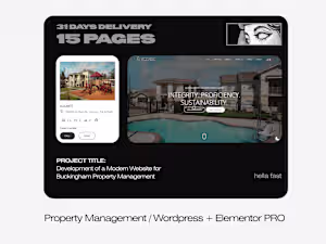 Property Management / Wordpress + Elementor PRO