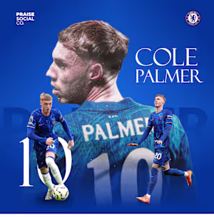 Cole Palmer: Dynamic Player Poster Design