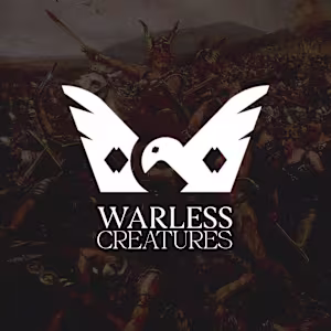 Warless Creatures W + Crown + Dove minimalist logo + graphic...