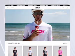 WearFlash — Cycling Apparel Brand Ecommerce Website