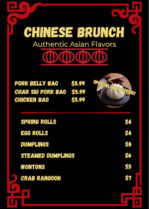 Menu Design - Chinese