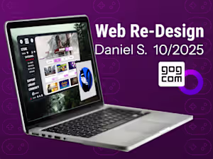 Concept GOG Website, Launcher Redesign