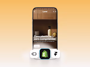 Framer eCommerce website made for modern sustainable brands