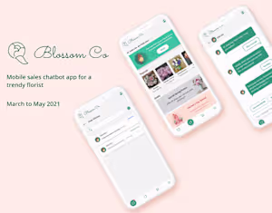 Blossom Co - Mobile Sales chatbot on Behance