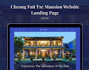 Landing Page Redesign - Cheong Fatt Tze Mansion website on Beha…