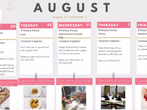 Content Calendar