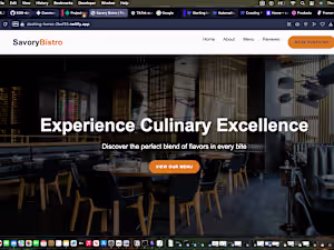 web-page resturant template 