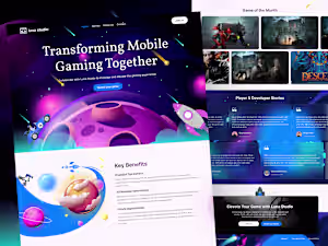 Luna Studio Landing Page 