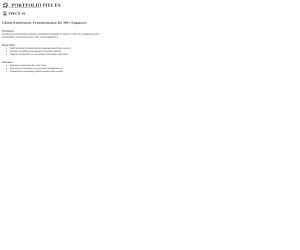 Global Enablement Transformation and Growth