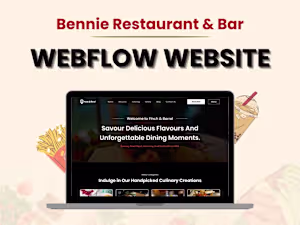 Bennie Restaurant & Bar | Webflow Website