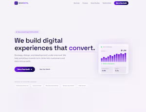 High-converting marketing agency landing page