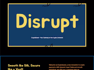 Disrupt: Your Gateway to the Crypto Universe!