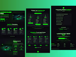 A Landing Page For a Gaming Mouse Successfully Designed On F...