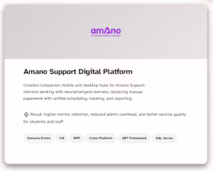 Designed and built companion mobile