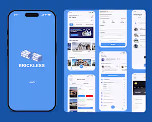 Mobile app development for Brickless App