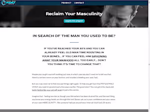 Sales Page For Male Health Product