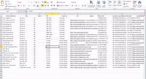 All data entry and web