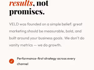 VELD is a modern business