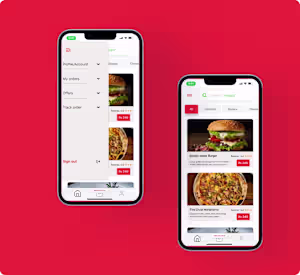 Foodie , food delivering app . 