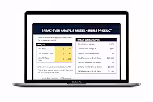 Working on an automated break-even analysis model to help a ...