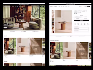 House of Interior E-commerce Web Design (UI/UX)