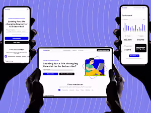 NuesHub newsletter platform with dashboard