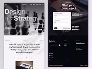 Design Studio Landing Page Creation