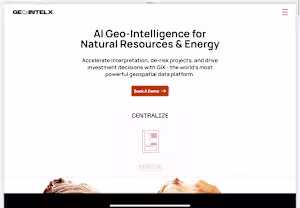GeoIntelX — AI Geo-Intelligence Platform (Website Design)