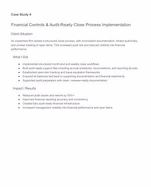 Strengthened financial controls and reporting