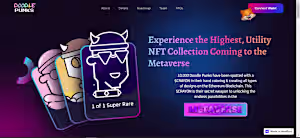 NFT Webflow website, Modern NFT Website Design 