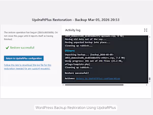 WordPress Security Hardening and Backup