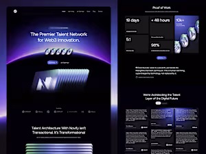 Talent Network Web3.0 Landing Page