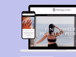 Website & Brand Design for jewelry brand