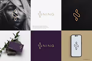 NING Minimal Business Brand Identity & Logo Design