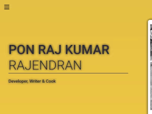 Pon Raj Kumar Rajendran