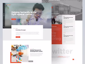 Oncogen Pharma Website UI UX Design