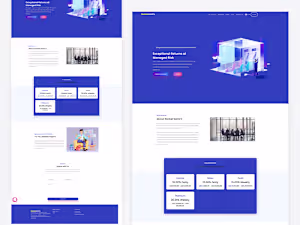 Landing page Rocket gain fx on Behance