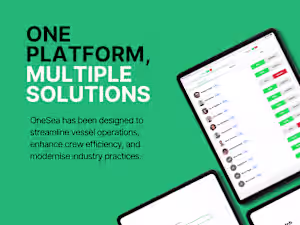 OneSea - One platform, multiple solutions