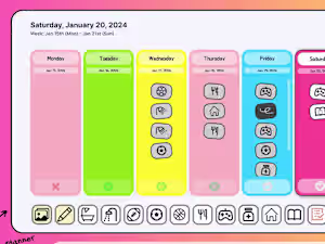 Weekly Planner for Kids!