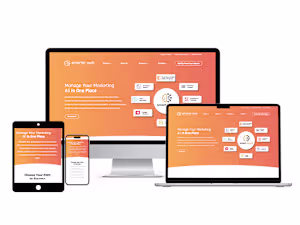 Website Redesign for a marketing agency, highlighting all of...