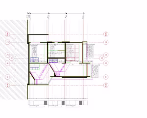 a detailed section with colors