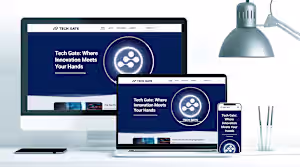 UI/UX Modern landing page for tech company