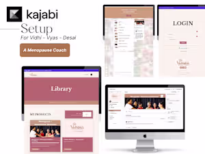 Kajabi Launch Setup for Menopause Coach: Client-Ready Experience