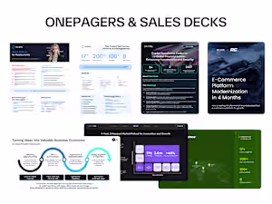A sneak-peek of sales-ready content materials done for B2B t...