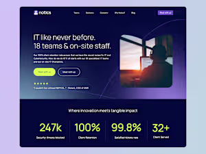Notics Webflow Website Development
