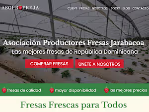 Non-profit website Assoc. of Strawberry Producers of Jarabacoa