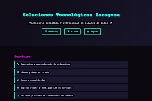I’m currently working on NeoTech Zaragoza, a modern web plat...