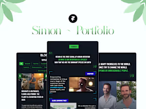 Portfolio Website for Simon in Framer