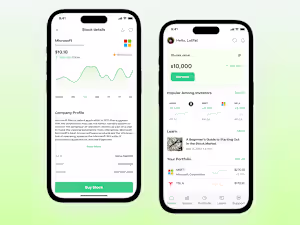 FinInvest- Stock Investment Mobile App Design