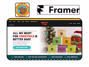 Framer Design For Healthy Sol Soap